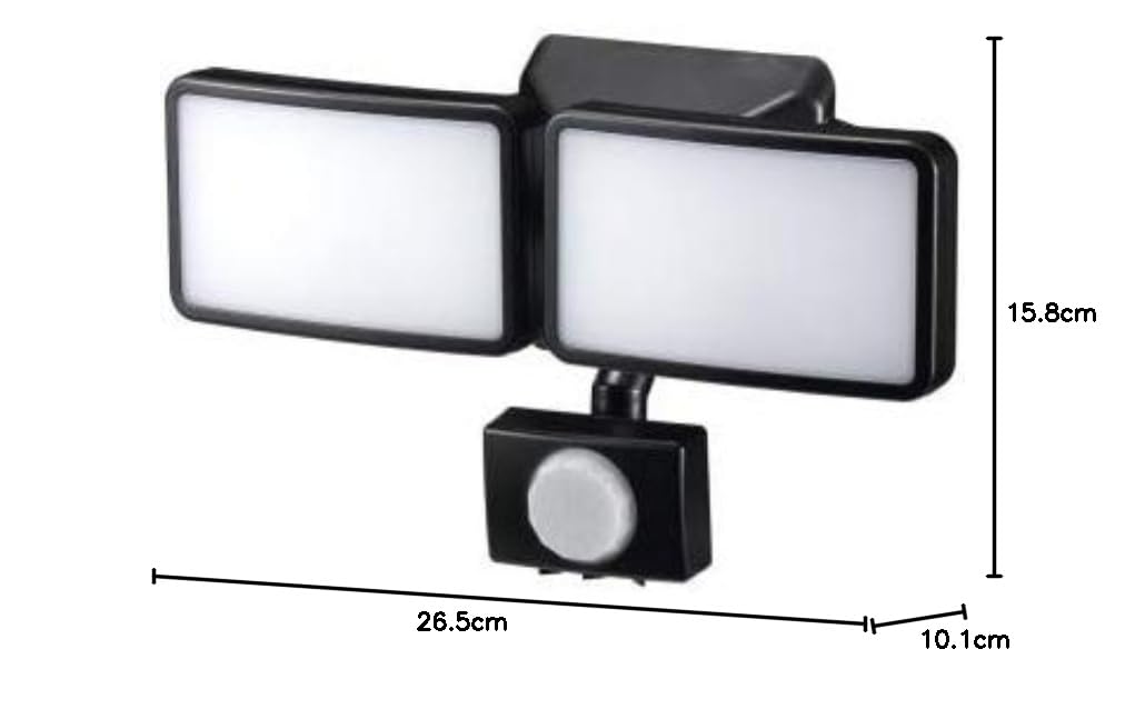 (未使用･未開封品)ヤザワ LEDセンサーライト ソーラー式 防雨タイプ 調光タイプ 3W白色LED×2灯 リモコン付 SLR3LES2 Amazon | ヤザワコーポレーション センサーライト ソーラー式 3WLED 2